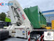 SINOTRUK HOWO 8x4 LHD Hydraulic Hooklift Garbage Truck With Folded Arm Crane