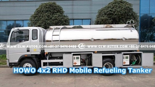 Autocisterna di rifornimento mobile COMEO 4x2 RHD con serbatoio in lega di alluminio a specchio