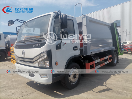 Dongfeng Hydraulic Type Compressed Garbage Truck Mini Capacity 3000liters Gallons