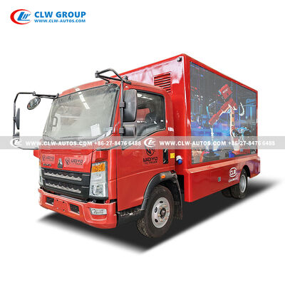 HOWO P3 LED Mobile Advertising Truck with P4 LED Display, 15KW Diesel Generator, and Flexible Content Management