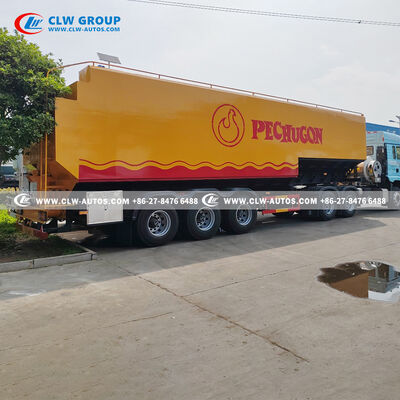 11m 65m³ Large Volume Bulk Feed Transport Tanker with U-Shaped Tank Design and Remote Control Auger