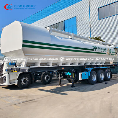 12.6m 6 Compartments Carbon Steel Feed Trailer for Bulk Feed and Mixed Ration Delivery