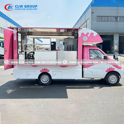 FOTON 4-Wheel Gasoline Mobile Food Truck with Insulated Box and Flip-Up Counters – Euro VI Mini Ice Cream Vending Car