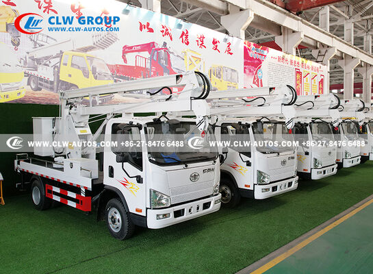 FAW Jiefang 16m Articulated Aerial Work Platform with 600V Insulated Bucket and 4x2 Chassis for Electrical Maintenance