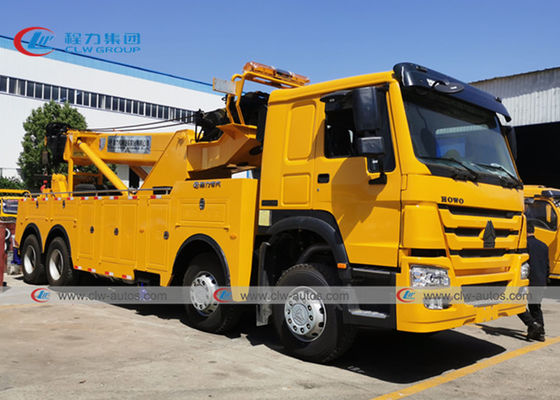 HOWO 8x4 371HP 420HP 360 Degree Rotation Road Wrecker Truck