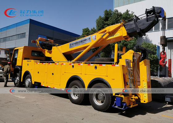 HOWO 8x4 371HP 420HP 360 Degree Rotation Road Wrecker Truck